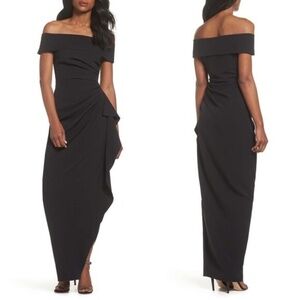 Vince Camuto- OFF Shoulder Black Gown
